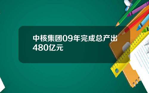 中核集团09年完成总产出480亿元