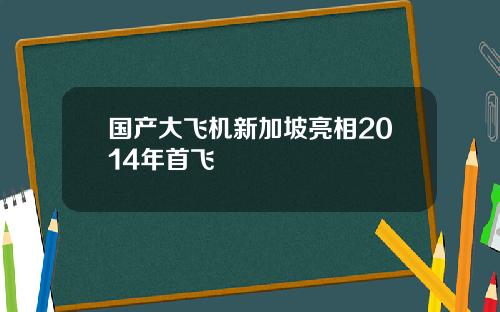 国产大飞机新加坡亮相2014年首飞
