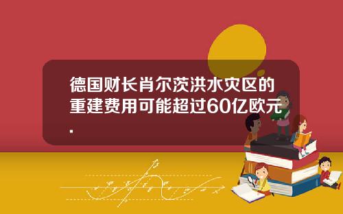 德国财长肖尔茨洪水灾区的重建费用可能超过60亿欧元.