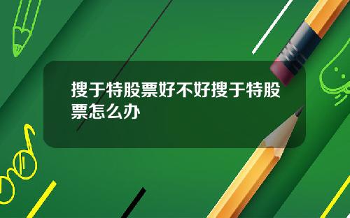 搜于特股票好不好搜于特股票怎么办