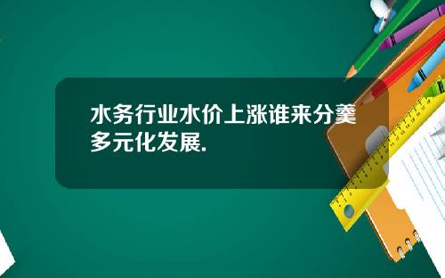 水务行业水价上涨谁来分羹多元化发展.
