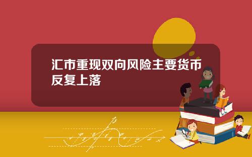 汇市重现双向风险主要货币反复上落