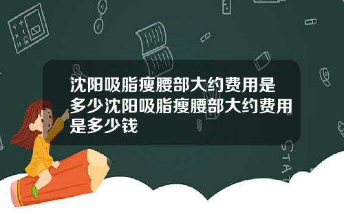 沈阳吸脂瘦腰部大约费用是多少沈阳吸脂瘦腰部大约费用是多少钱