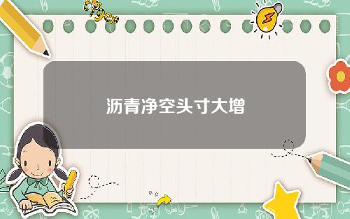 沥青净空头寸大增