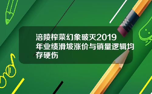 涪陵榨菜幻象破灭2019年业绩滑坡涨价与销量逻辑均存硬伤