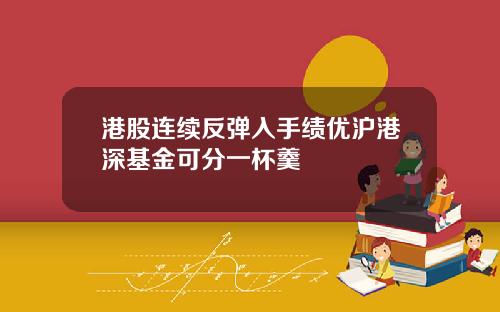 港股连续反弹入手绩优沪港深基金可分一杯羹