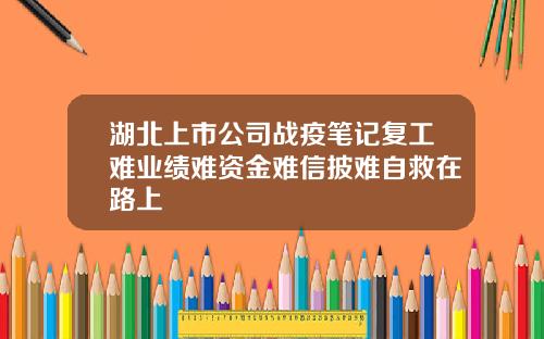 湖北上市公司战疫笔记复工难业绩难资金难信披难自救在路上