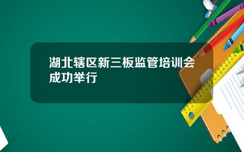 湖北辖区新三板监管培训会成功举行