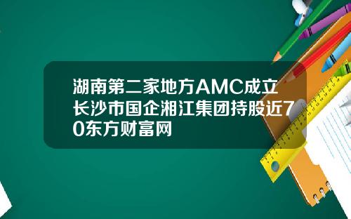 湖南第二家地方AMC成立长沙市国企湘江集团持股近70东方财富网