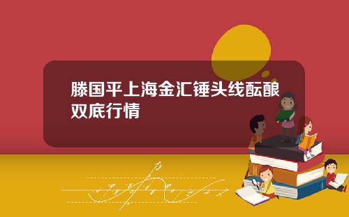 滕国平上海金汇锤头线酝酿双底行情