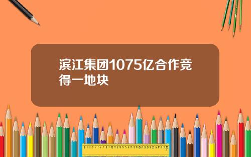 滨江集团1075亿合作竞得一地块