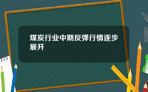 煤炭行业中期反弹行情逐步展开