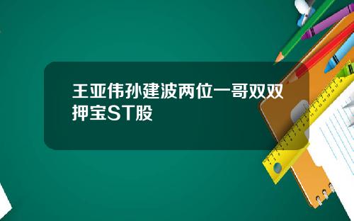 王亚伟孙建波两位一哥双双押宝ST股