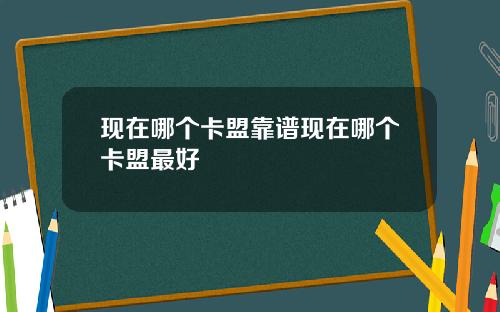 现在哪个卡盟靠谱现在哪个卡盟最好