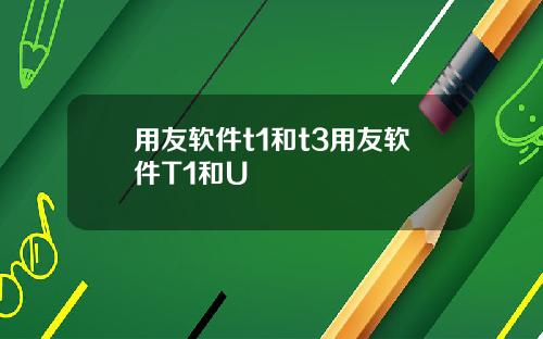 用友软件t1和t3用友软件T1和U