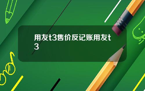 用友t3售价反记账用友t3