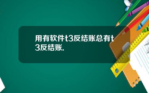 用有软件t3反结账总有t3反结账.