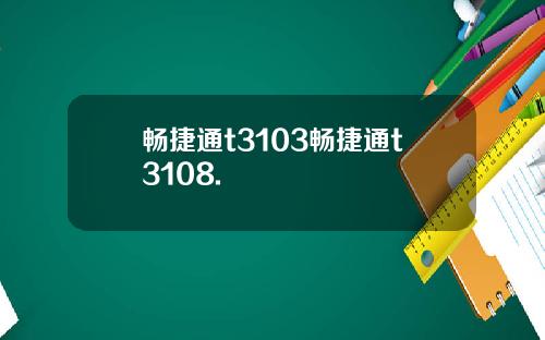 畅捷通t3103畅捷通t3108.
