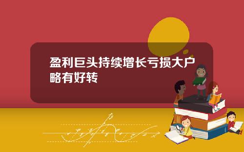 盈利巨头持续增长亏损大户略有好转