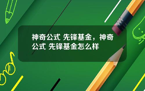神奇公式 先锋基金，神奇公式 先锋基金怎么样