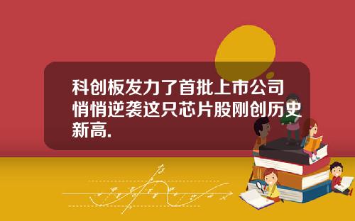 科创板发力了首批上市公司悄悄逆袭这只芯片股刚创历史新高.