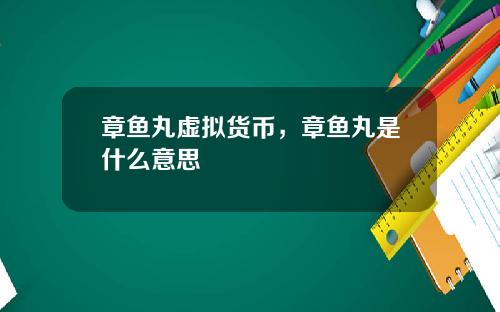 章鱼丸虚拟货币，章鱼丸是什么意思