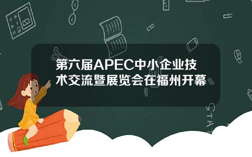第六届APEC中小企业技术交流暨展览会在福州开幕