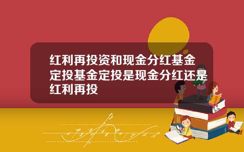 红利再投资和现金分红基金定投基金定投是现金分红还是红利再投