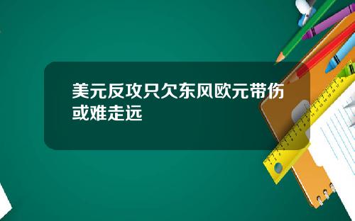 美元反攻只欠东风欧元带伤或难走远