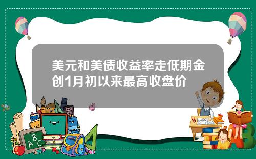 美元和美债收益率走低期金创1月初以来最高收盘价