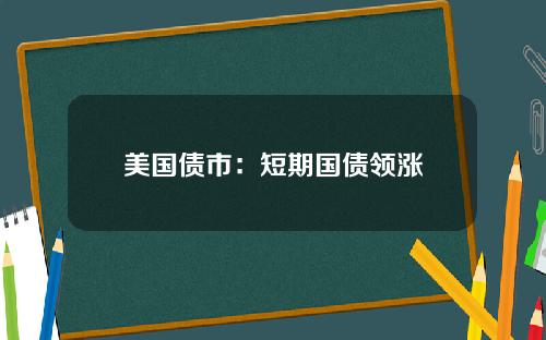 美国债市：短期国债领涨