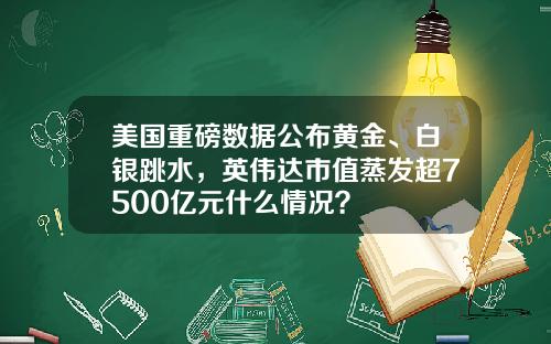 美国重磅数据公布黄金、白银跳水，英伟达市值蒸发超7500亿元什么情况？