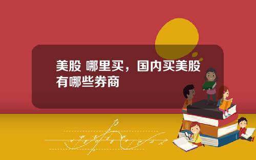 美股 哪里买，国内买美股有哪些券商