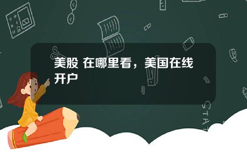 美股 在哪里看，美国在线开户