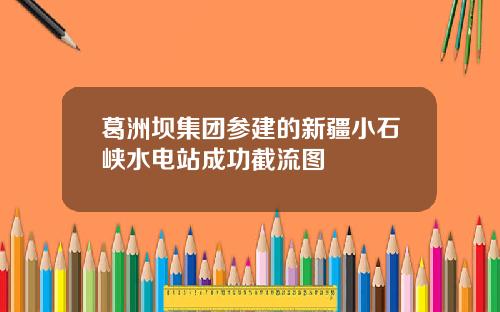 葛洲坝集团参建的新疆小石峡水电站成功截流图