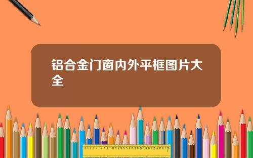 铝合金门窗内外平框图片大全