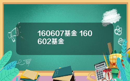 160607基金 160602基金