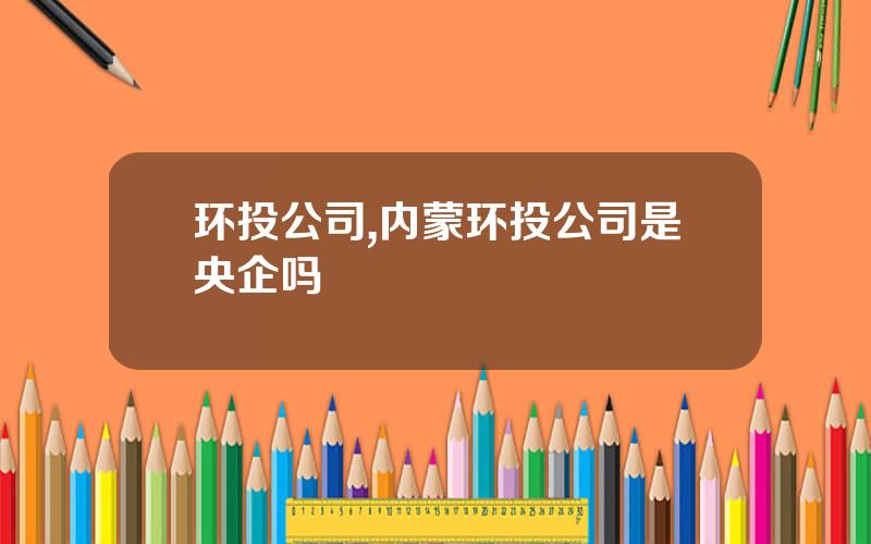 环投公司,内蒙环投公司是央企吗