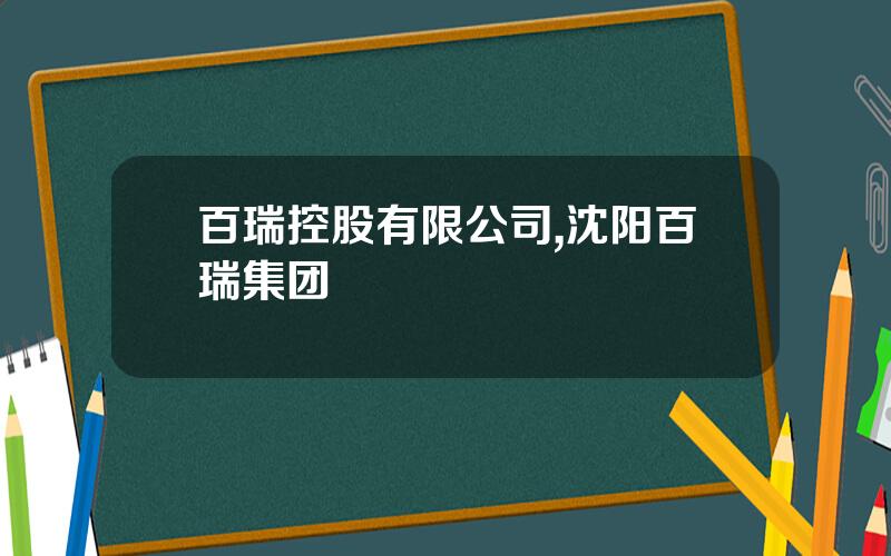 百瑞控股有限公司,沈阳百瑞集团