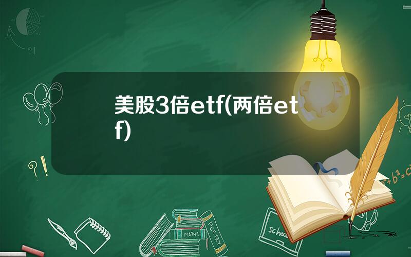 美股3倍etf(两倍etf)