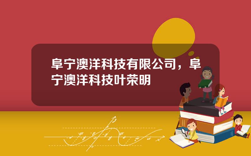 阜宁澳洋科技有限公司，阜宁澳洋科技叶荣明